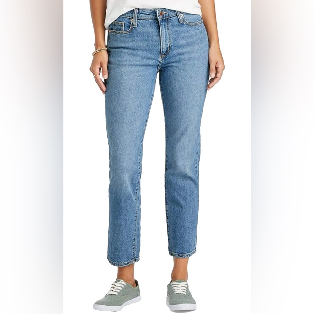High Rise Slim Straight Stretch Jeans Size 6 Universal Thread 32KZ2 Blue